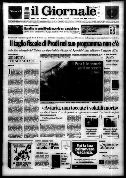 Il giornale del lunedi